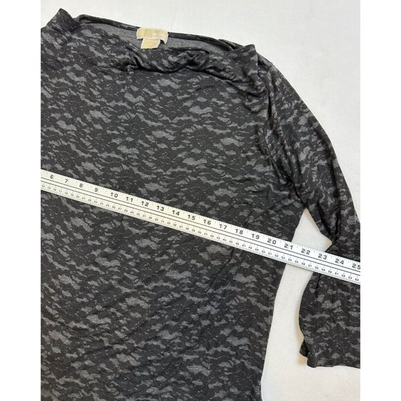 Michael Michael Kors‎ Womens Black & Gray Camouflage Print Long Sleeve Top 1X - Picture 5 of 8